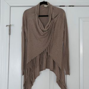 Lovestitch Wraparound sweater with fringe